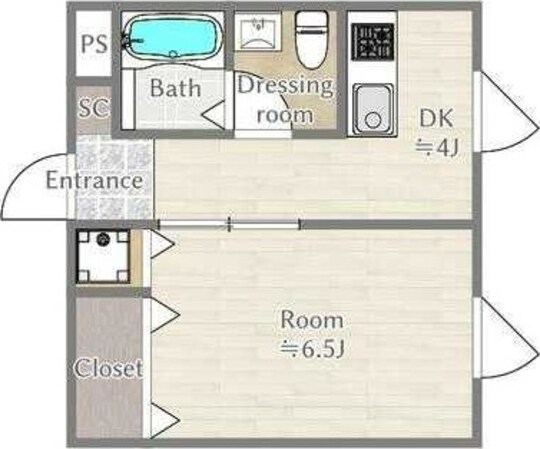 アンソレイエの物件間取画像